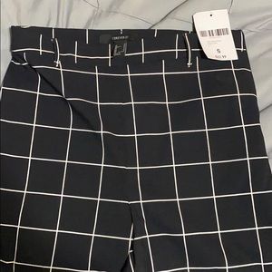 Plaid black pants brand new